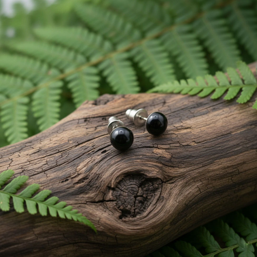 Orecchini a Lobo con pietra naturale