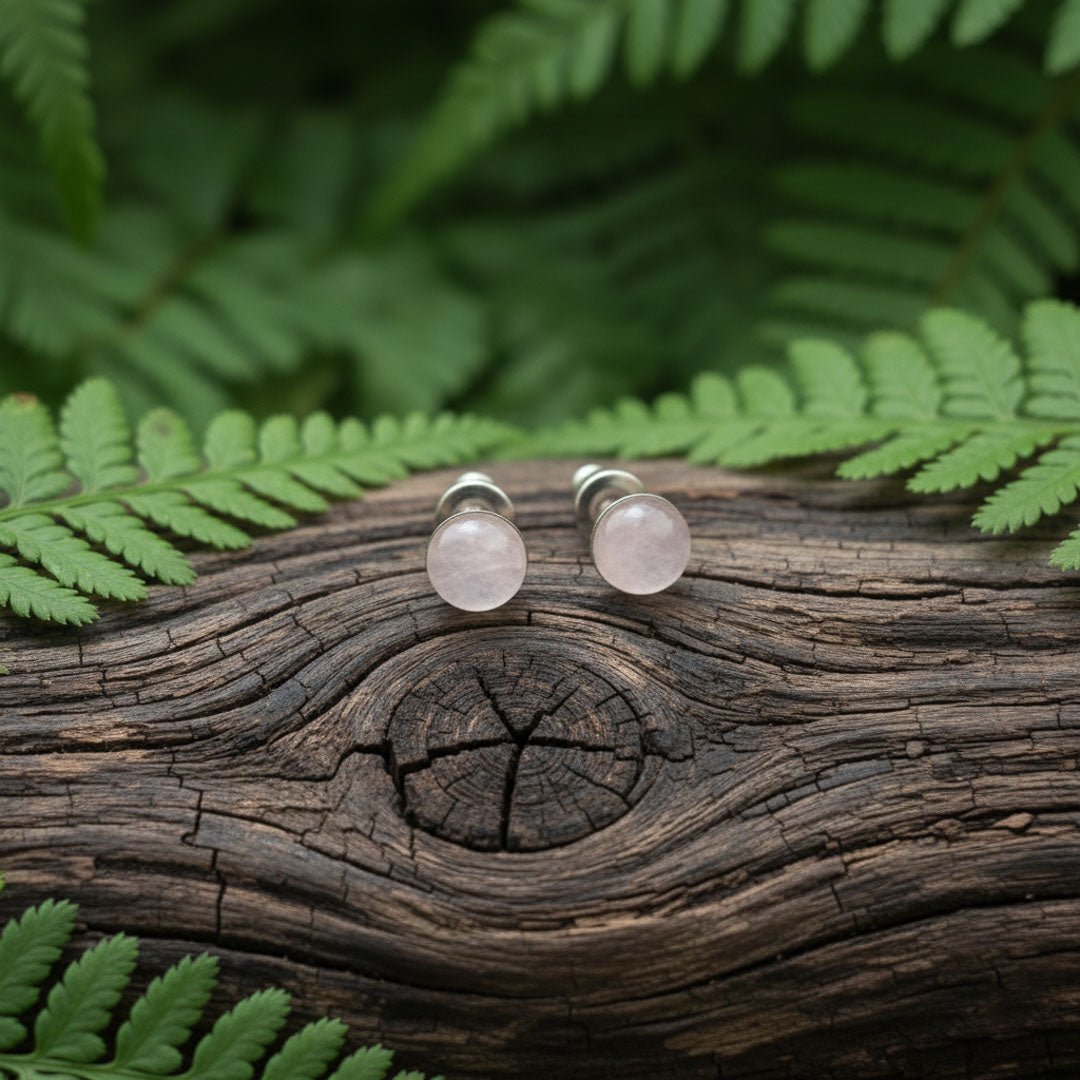 Orecchini a Lobo con pietra naturale