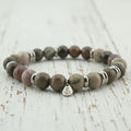 Bracciale in Legno pietrificato o fossile