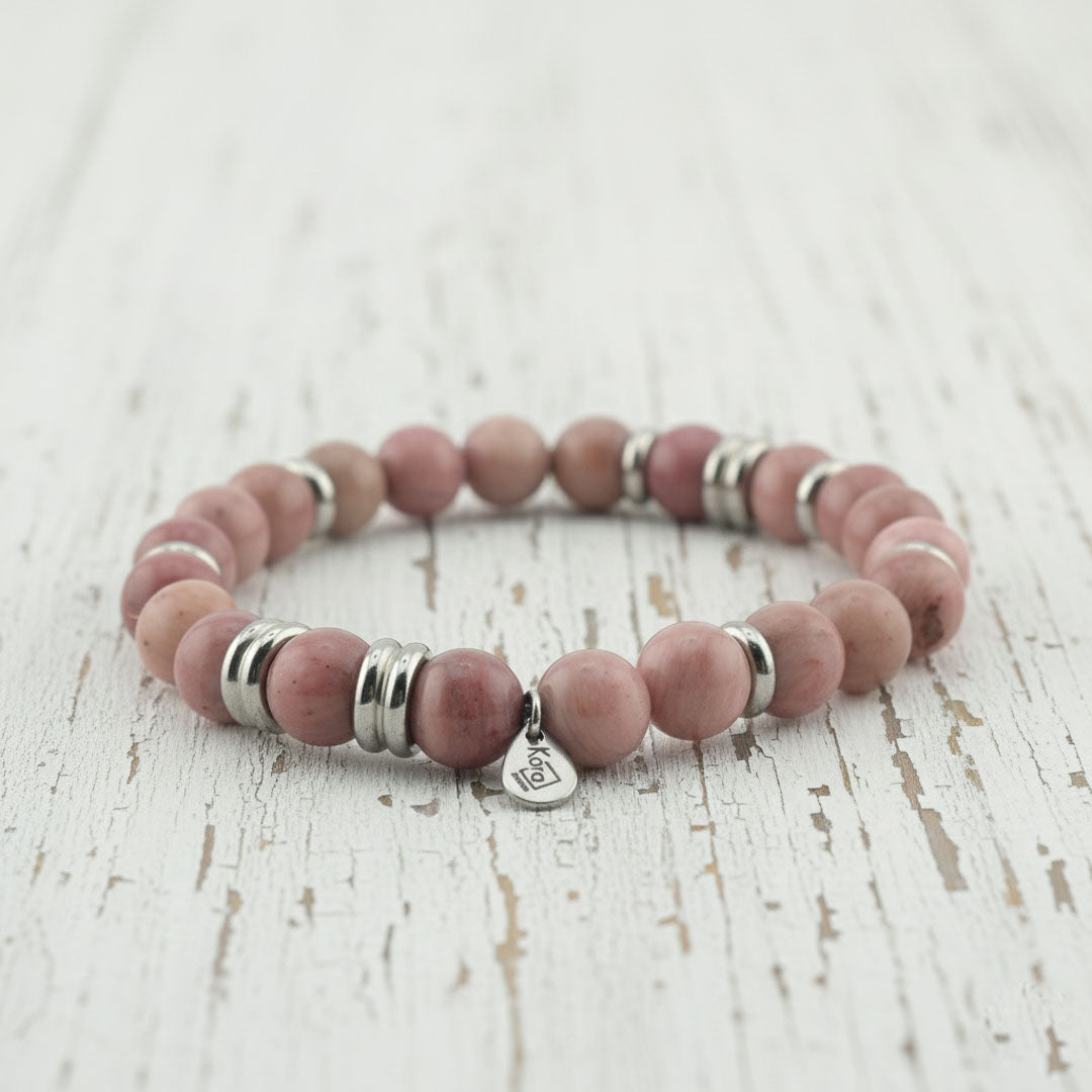 Bracciale in Rodonite