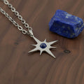 Collana lunga Stella Polare con pietra naturale