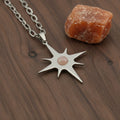 Collana lunga Stella Polare con pietra naturale