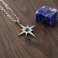 Collana Stella Polare con cabochon in pietra naturale