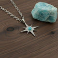 Collana Stella Polare con pietra naturale e zirconia cubica