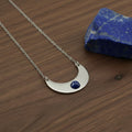Collana Luna con pietra naturale