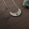Collana Luna con pietra naturale e zirconia cubica