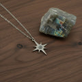 Collana Mini Stella Polare con pietra naturale