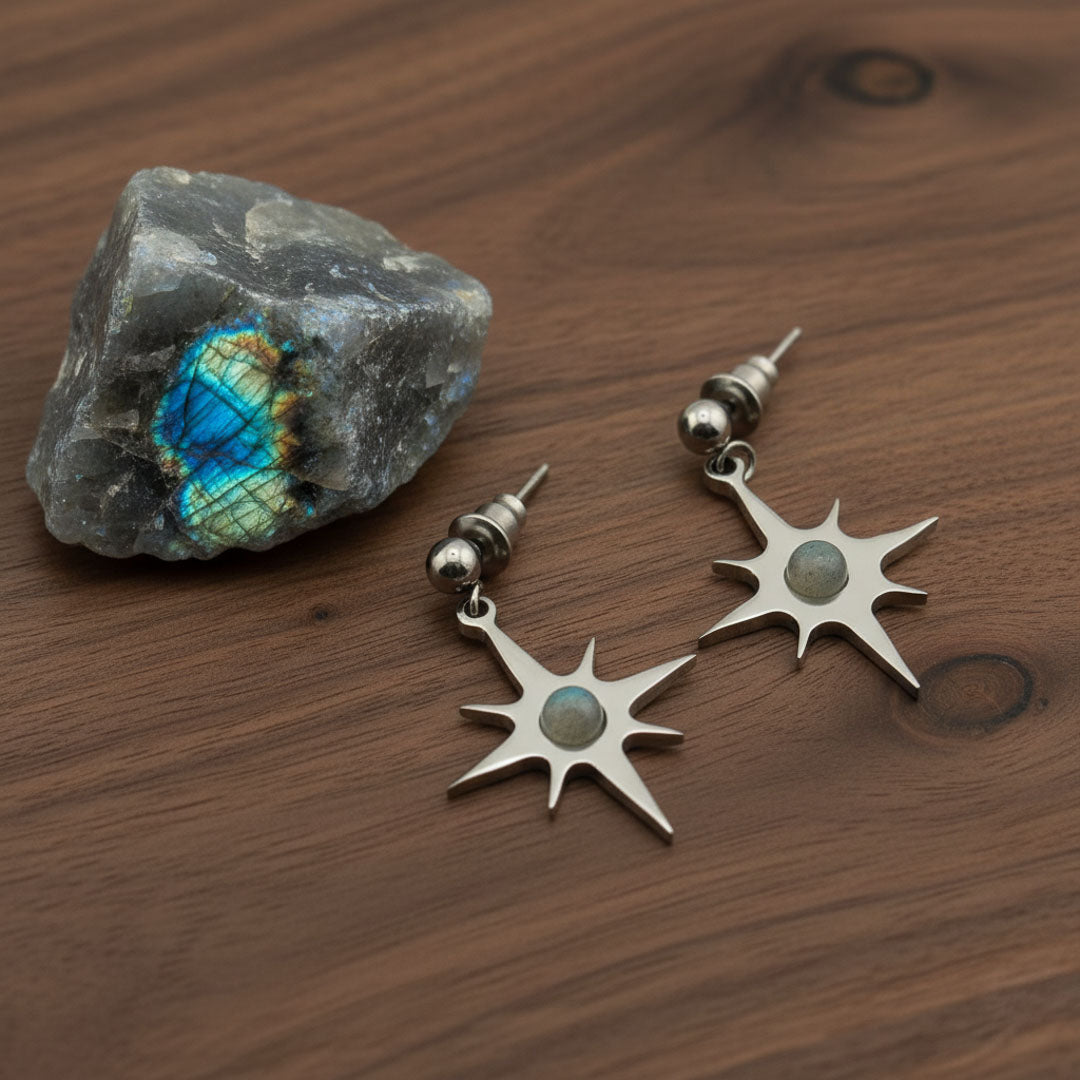 Orecchini stella polare