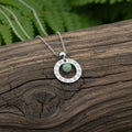 Collana Cerchio con pietra naturale e zirconia cubica
