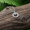 Collana Cerchio con pietra naturale e zirconia cubica