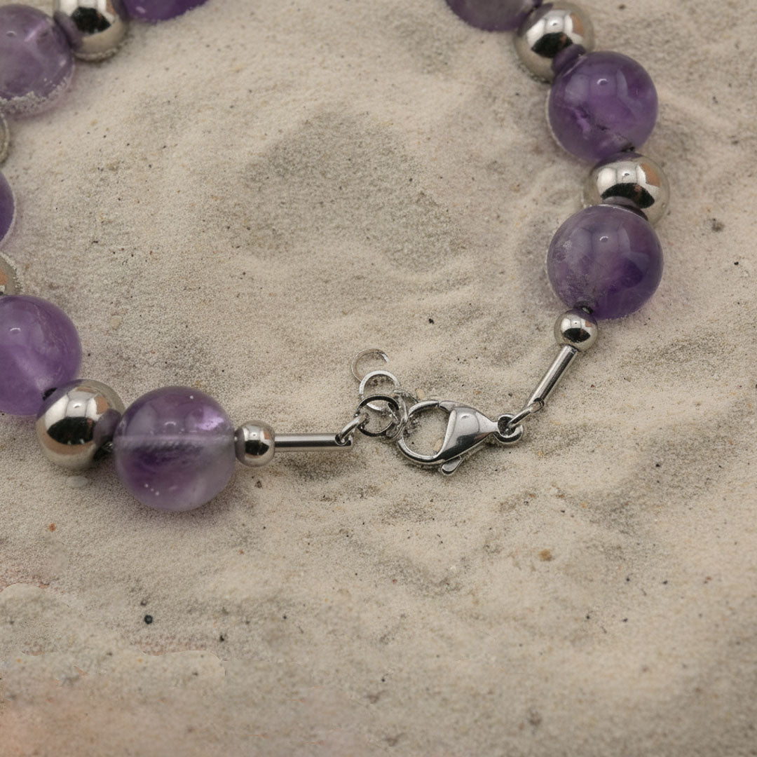 Bracciale eclisse - Ametista