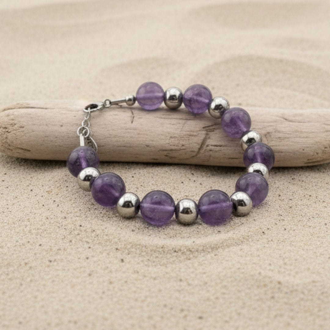 Bracciale eclisse - Ametista