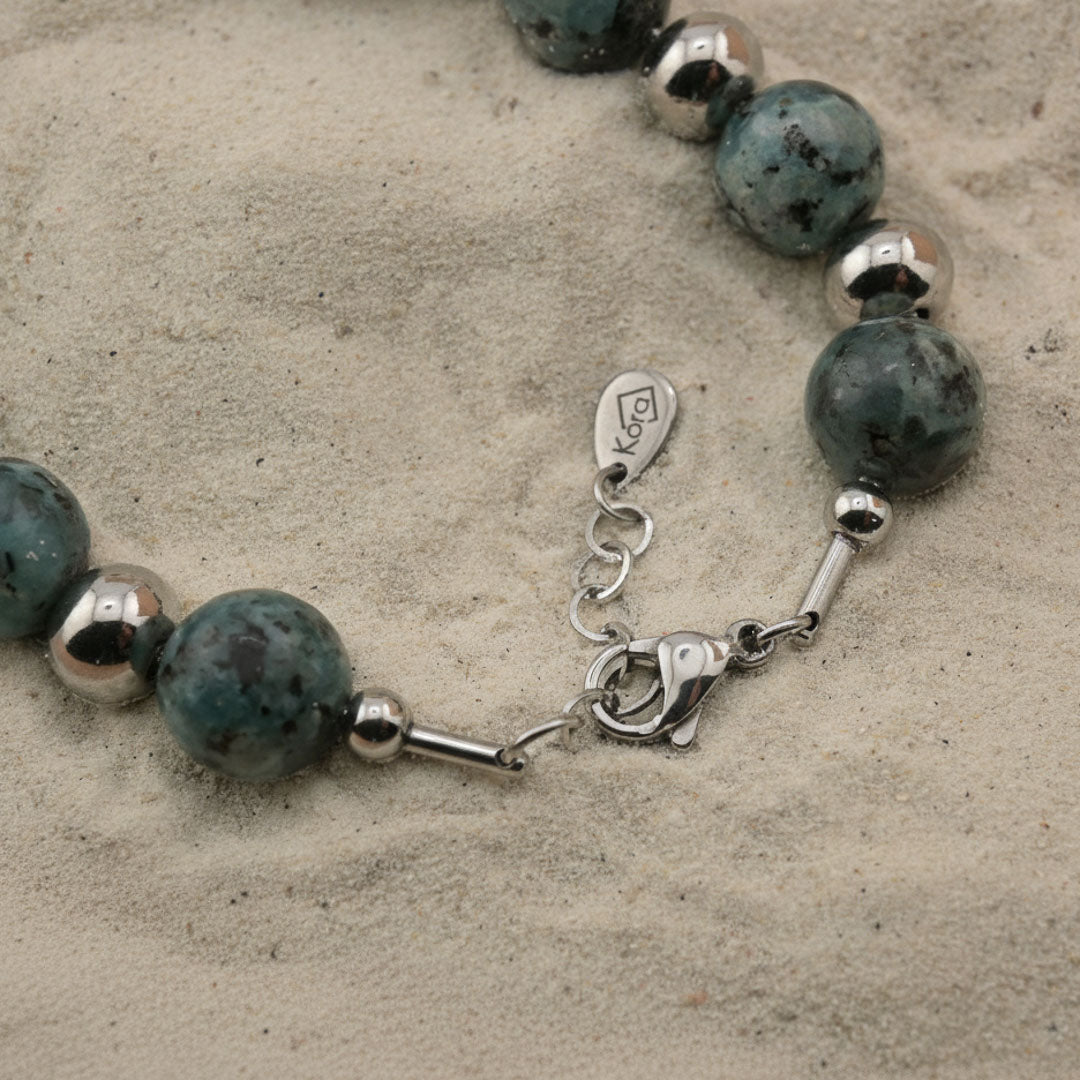 Bracciale eclisse - Diaspro kiwi