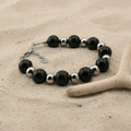 Bracciale eclisse - Ossidiana nera