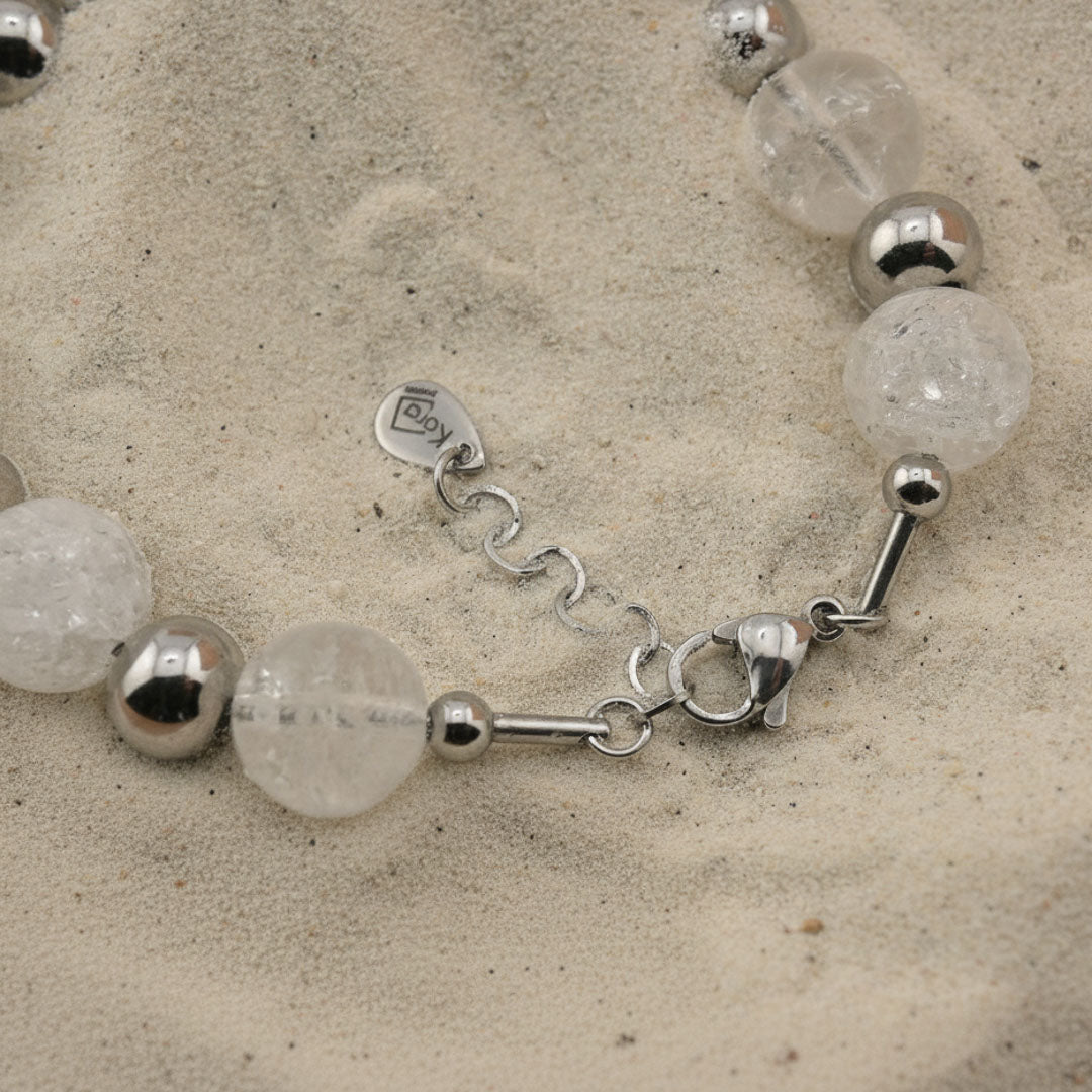 Bracciale eclisse - Quarzo crepitante