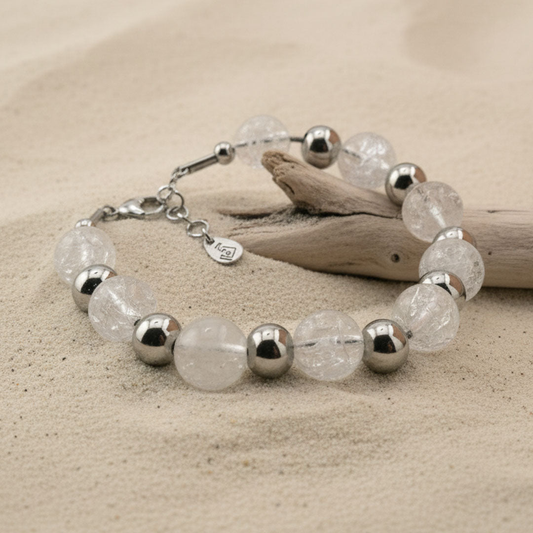 Bracciale eclisse - Quarzo crepitante