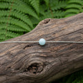 Collana con sfera in pietra naturale da 8 mm