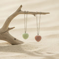 Collana Cuore in Amazzonite naturale