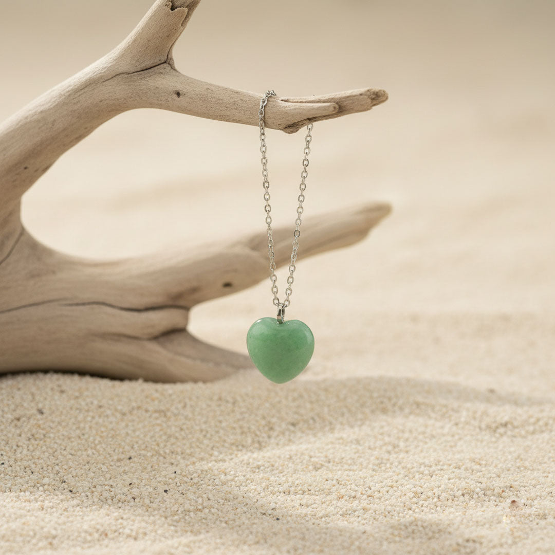 Cuore in Avventurina Verde