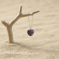 Collana Cuore in Lepidolite naturale