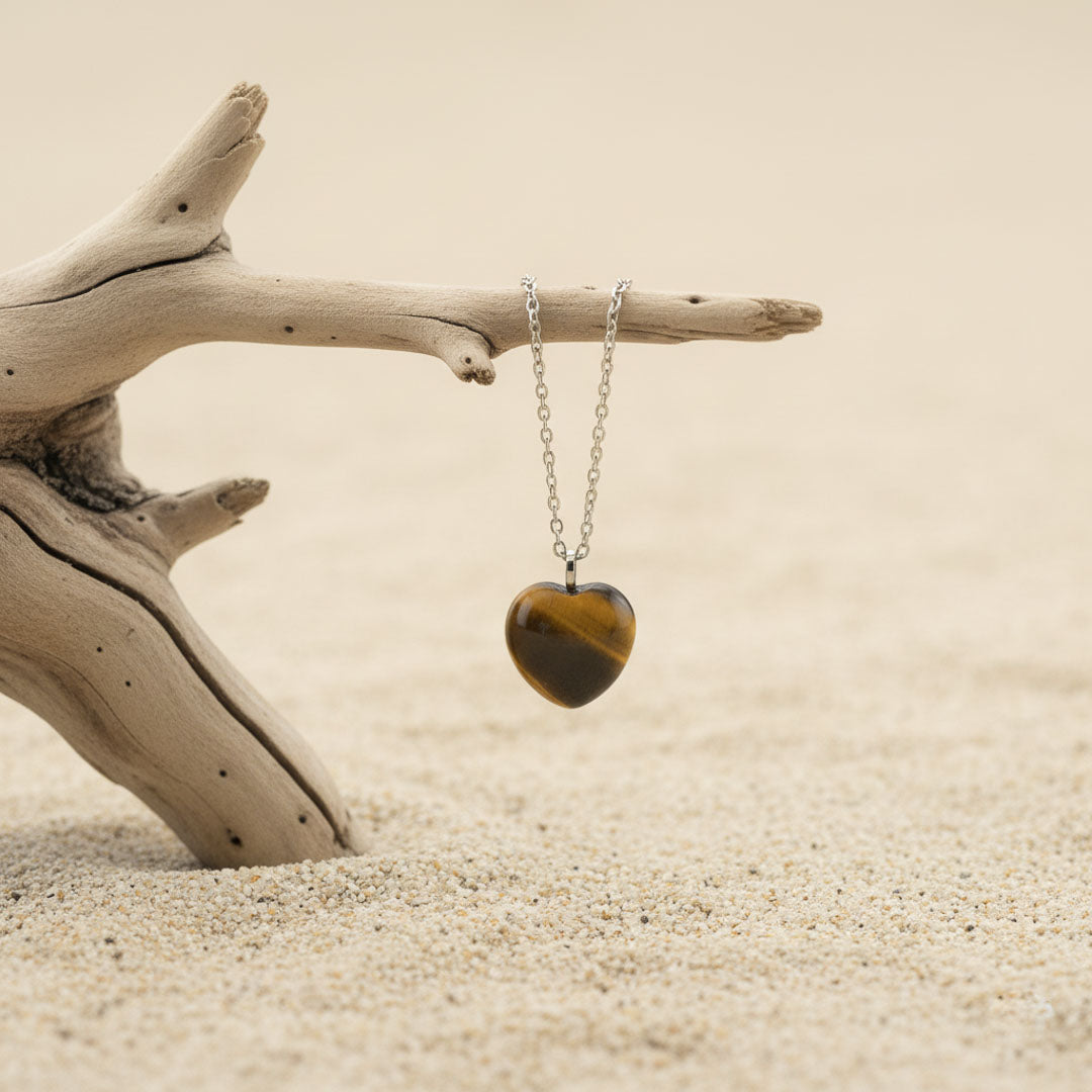 Cuore in Occhio di Tigre