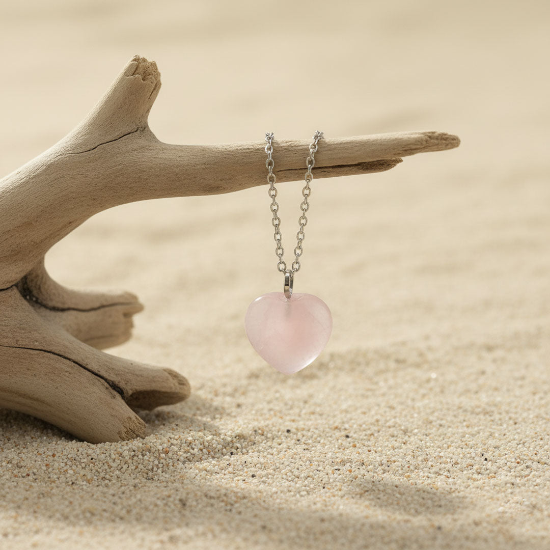 Cuore in Quarzo Rosa