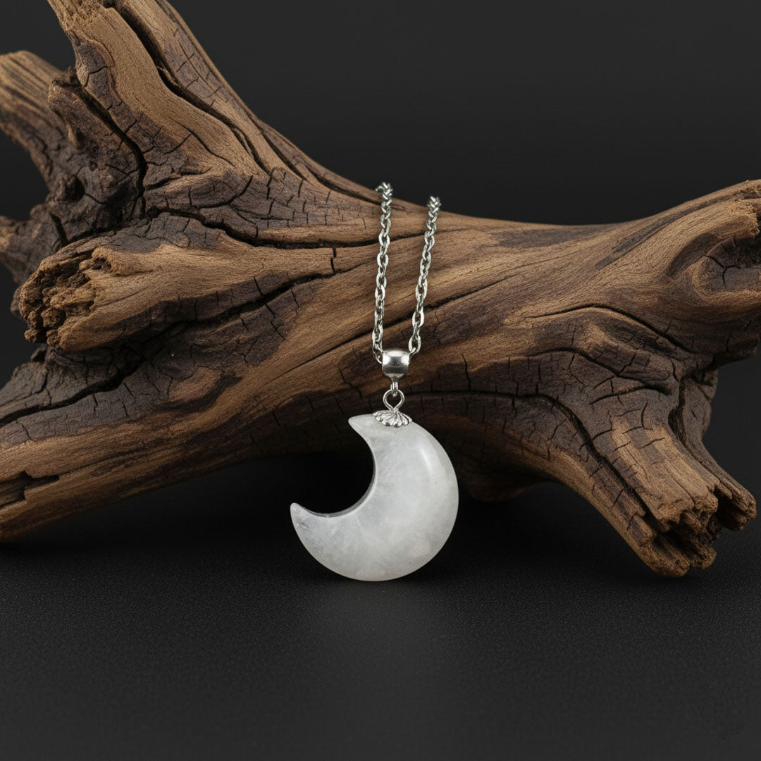 Luna in Cristallo di rocca (Quarzo ialino)