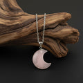 Collana Luna in Quarzo Rosa naturale