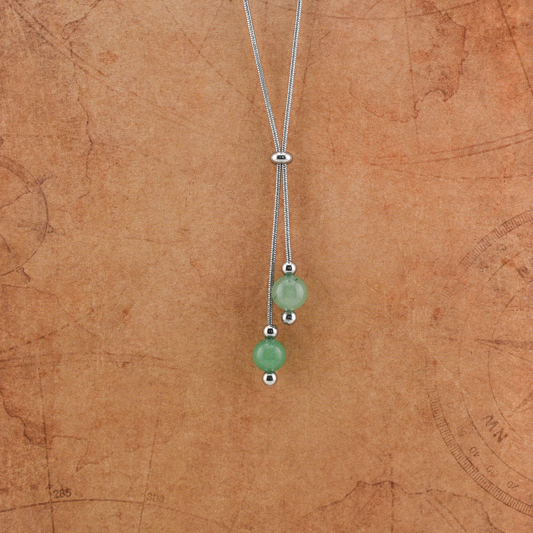 Doppia perla in pietra naturale