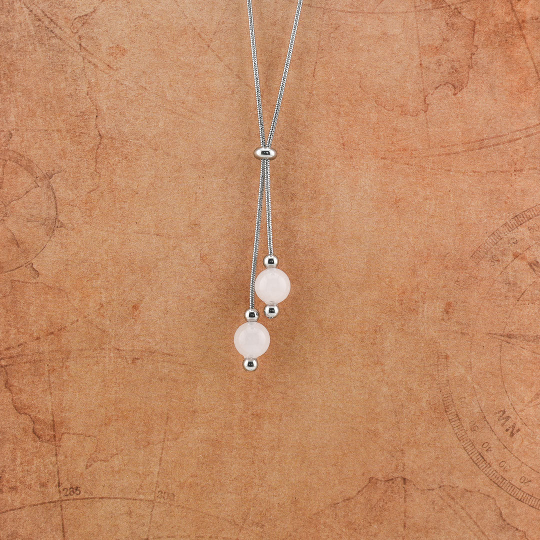 Doppia perla in pietra naturale