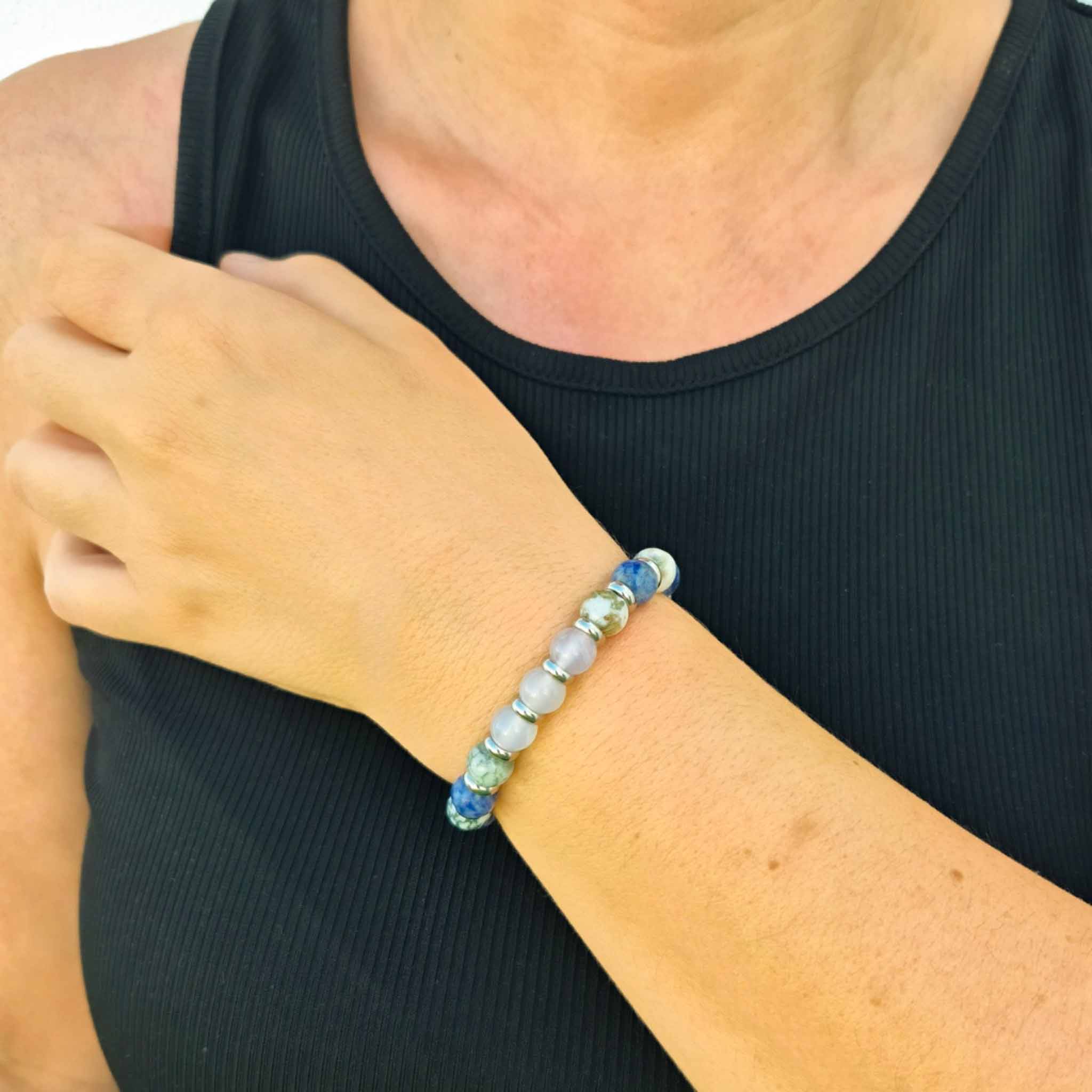 Bracciale Atena con pietre naturali