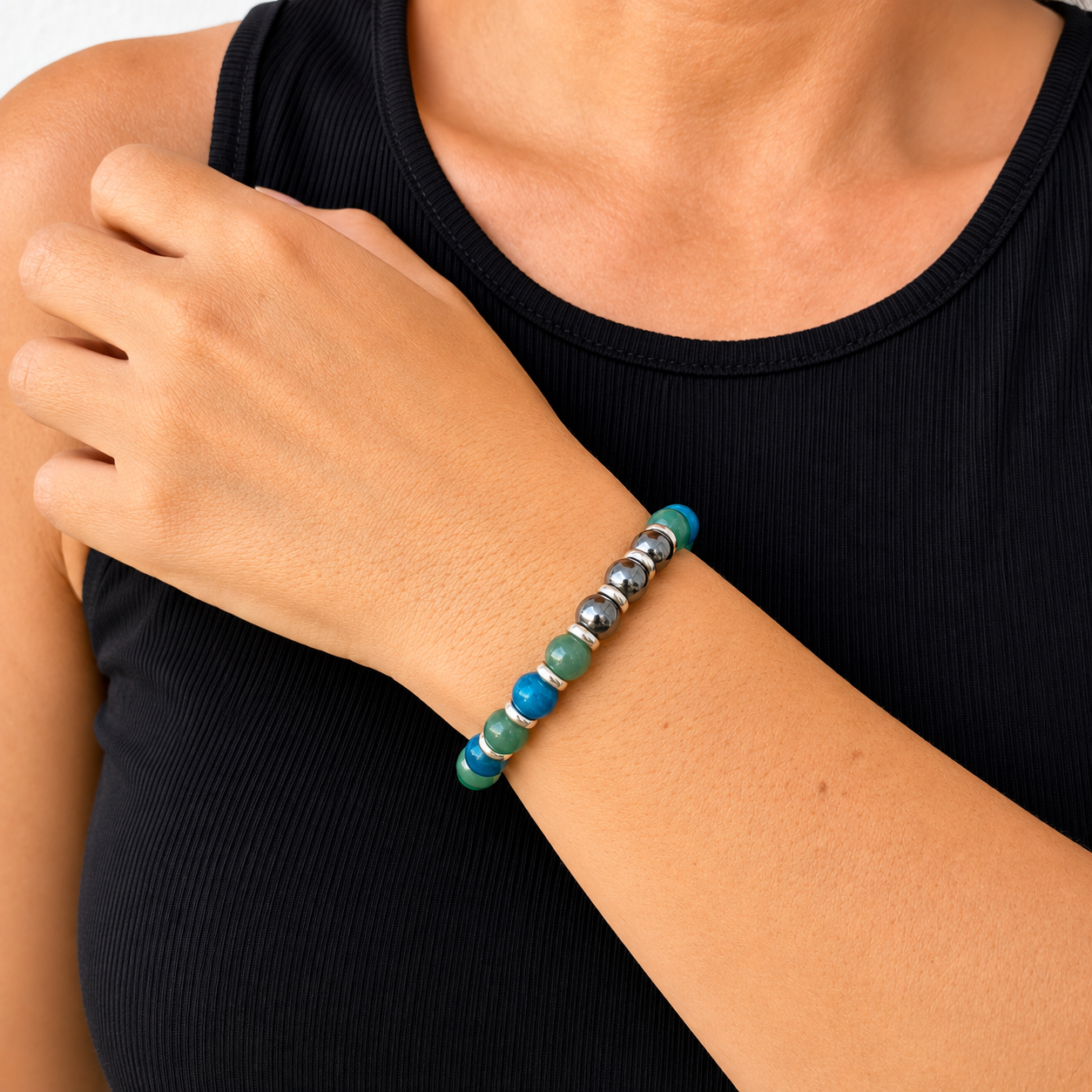 Bracciale Poseidone con pietre naturali