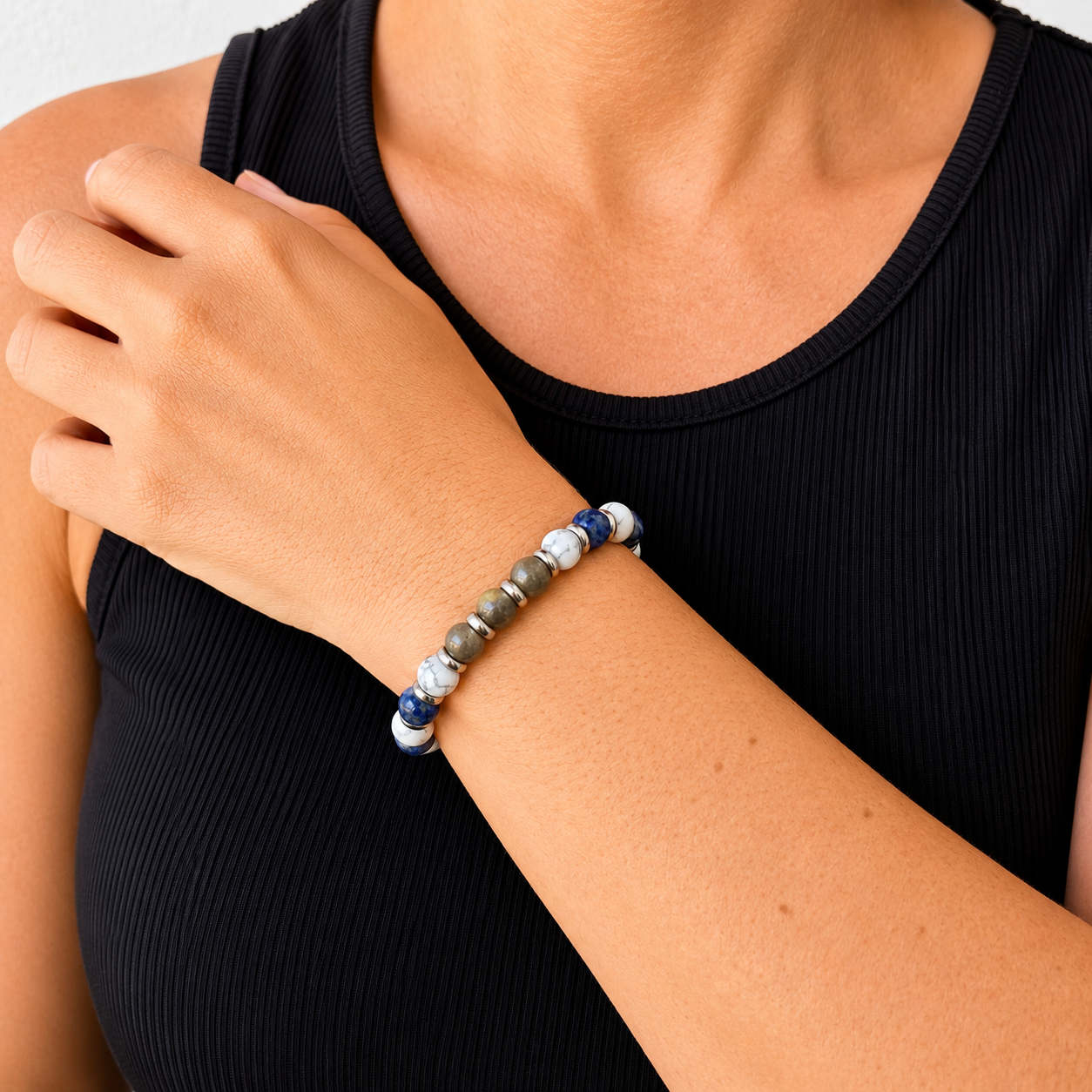 Bracciale Zeus con pietre naturali