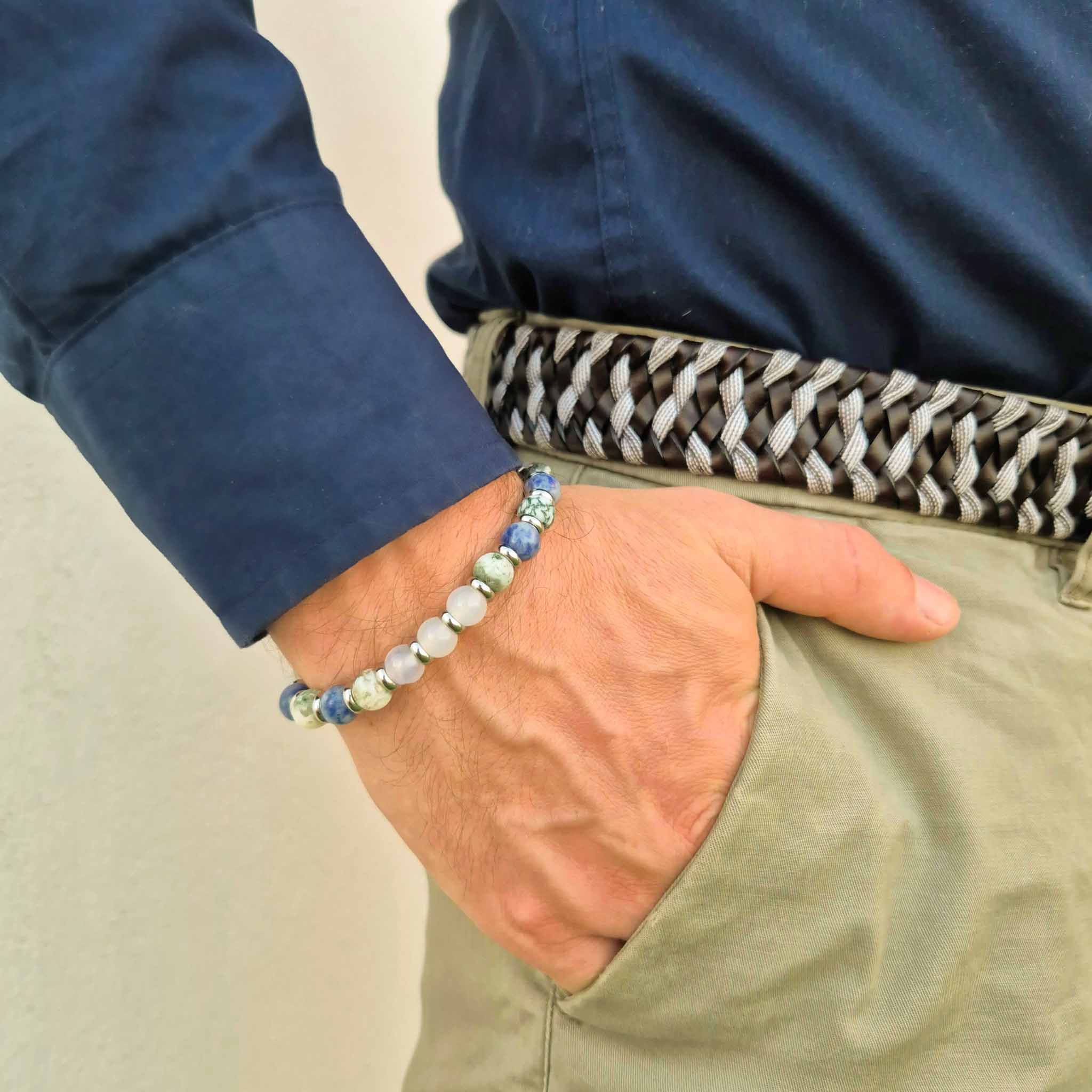 Bracciale Atena con pietre naturali