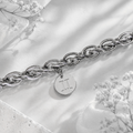 Bracciale Zodiaco Gemelli personalizzabile in acciaio