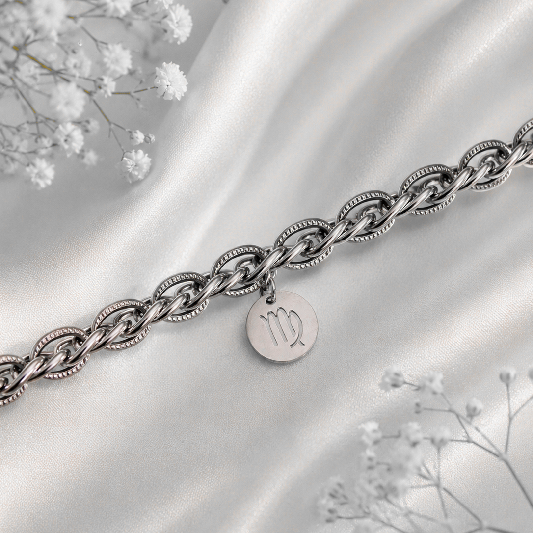 Bracciale Zodiaco Scorpione personalizzabile in acciaio