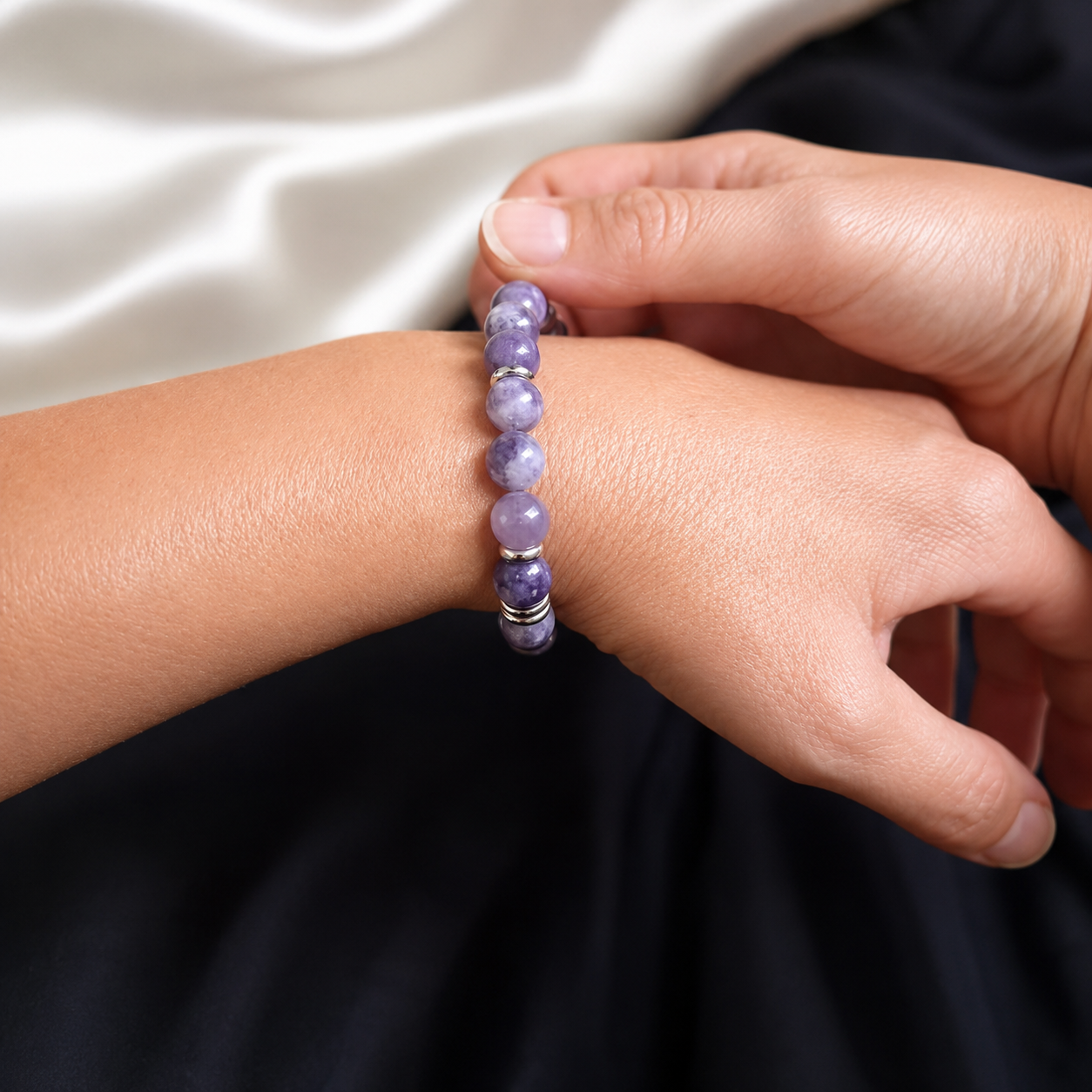 Bracciale in Lepidolite