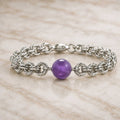 Bracciale con sfera in Ametista