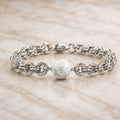 Bracciale con sfera in Howlite