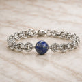 Bracciale con sfera in Sodalite