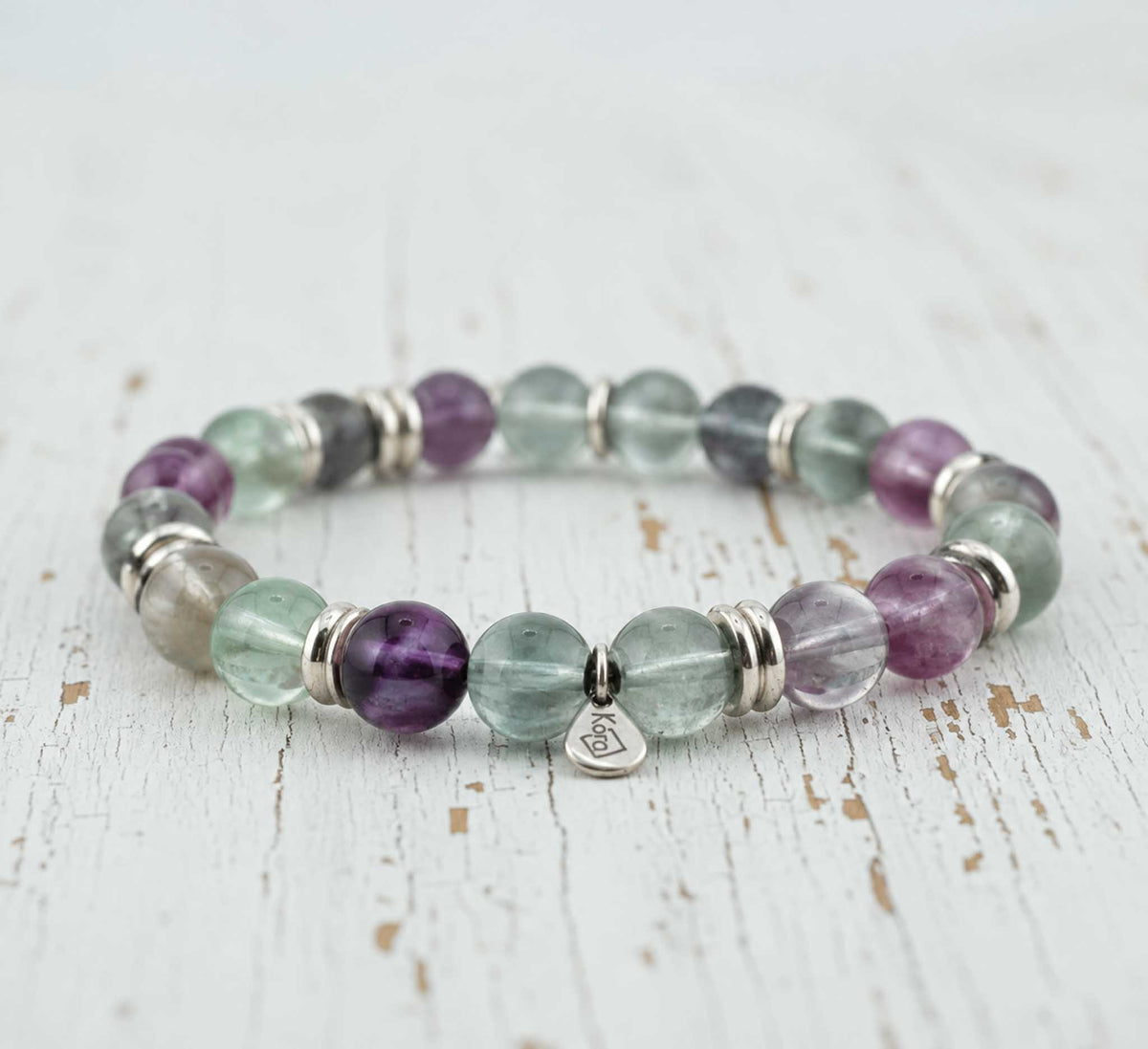 Bracciale in Fluorite Arcobaleno