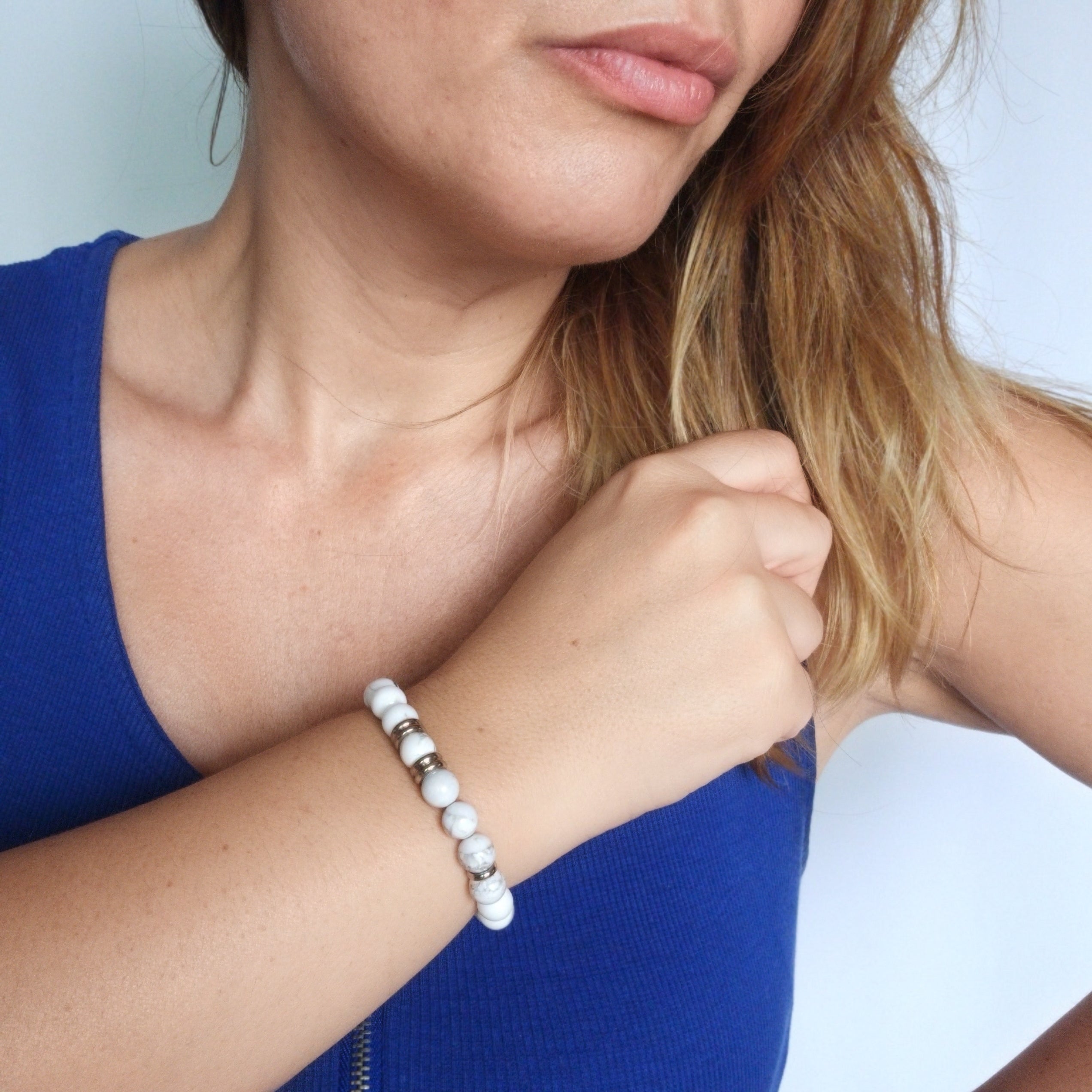 Bracciale in Howlite