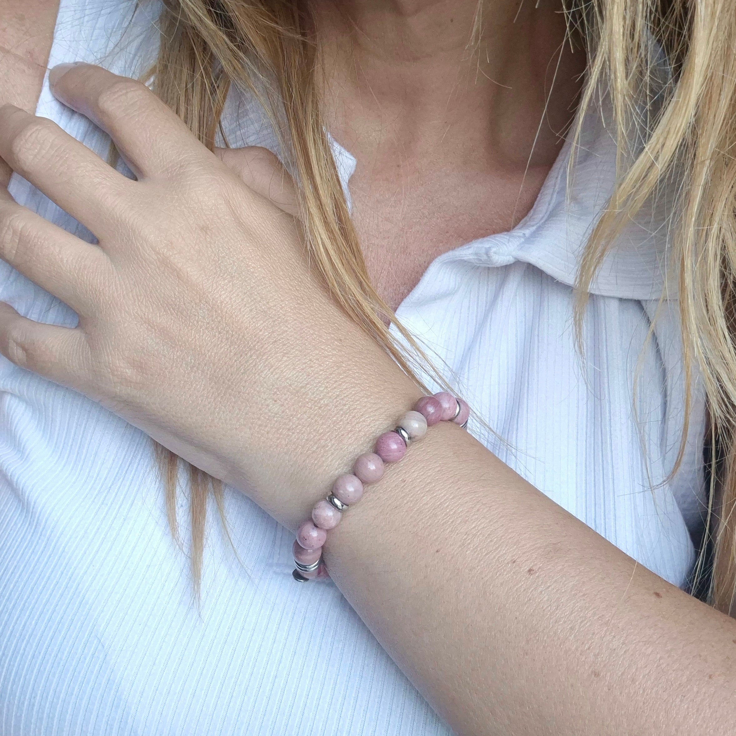 Bracciale in Rodonite