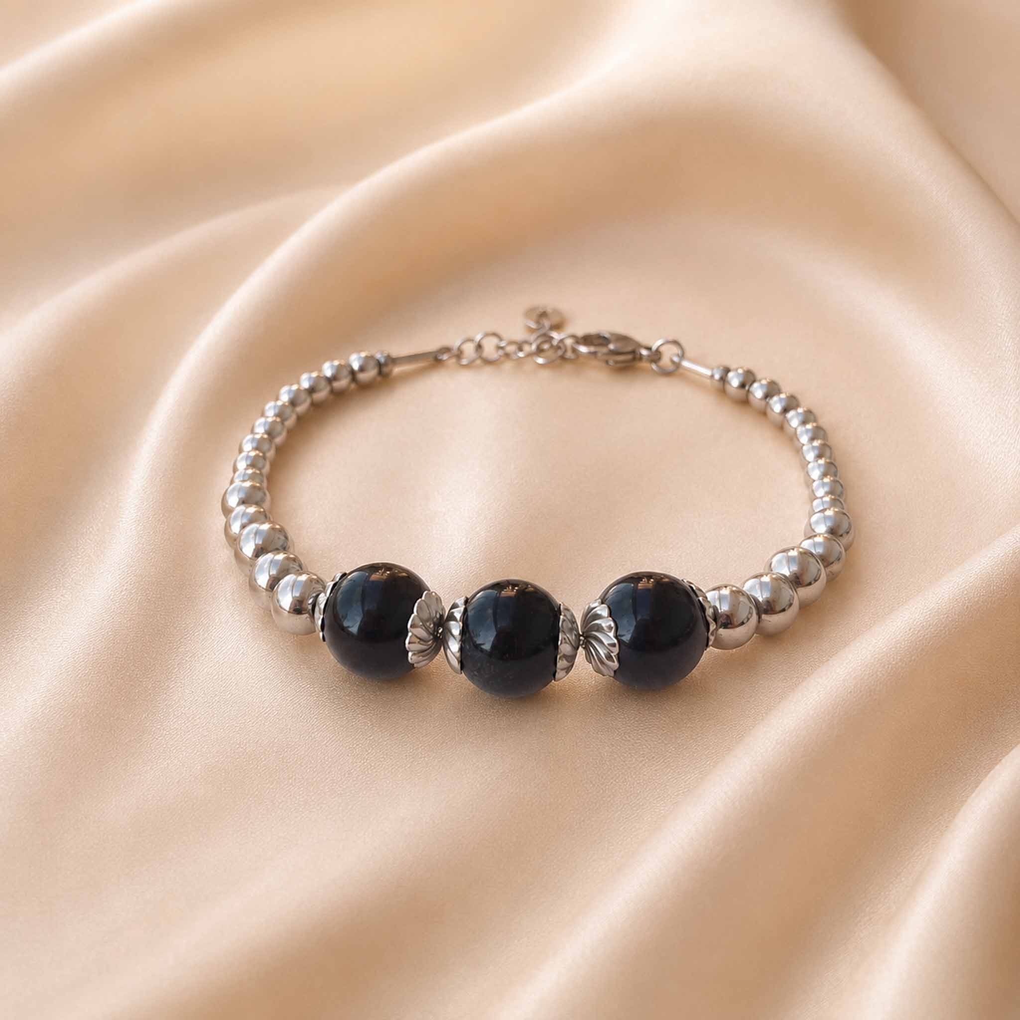 Bracciale TRIADE - Ossidiana nera