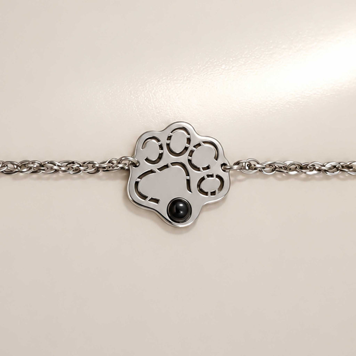 Bracciale Zampa con pietra naturale