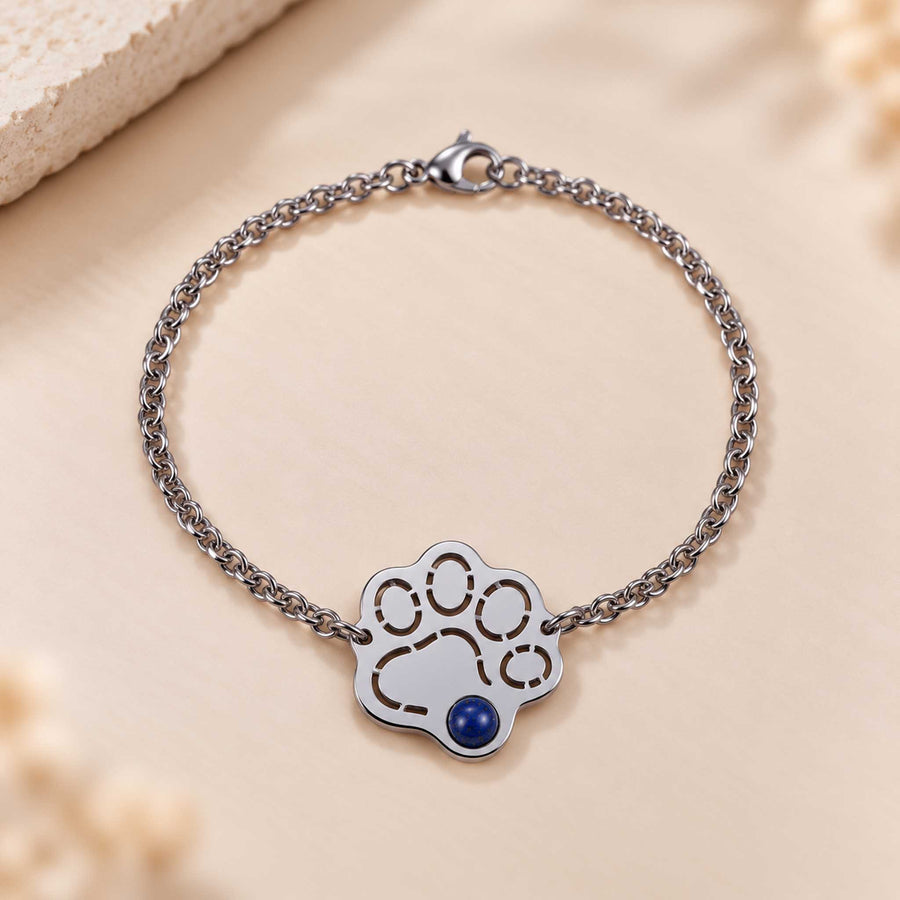 Bracciale Zampa con pietra naturale