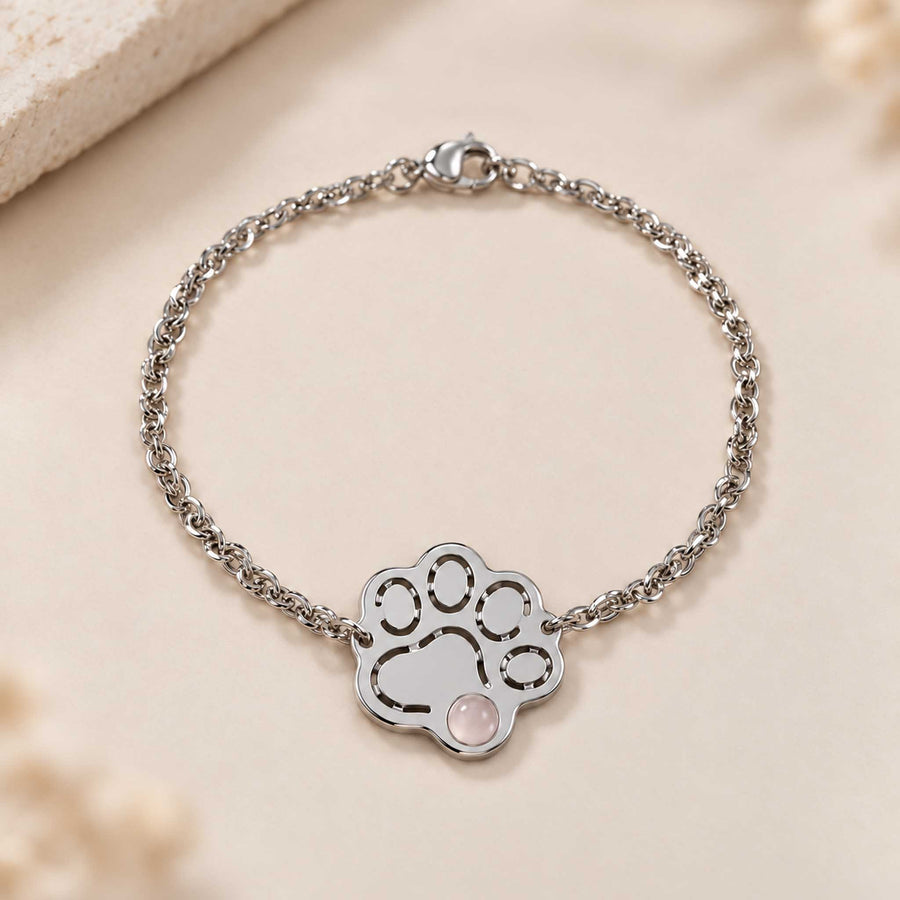 Bracciale Zampa con pietra naturale
