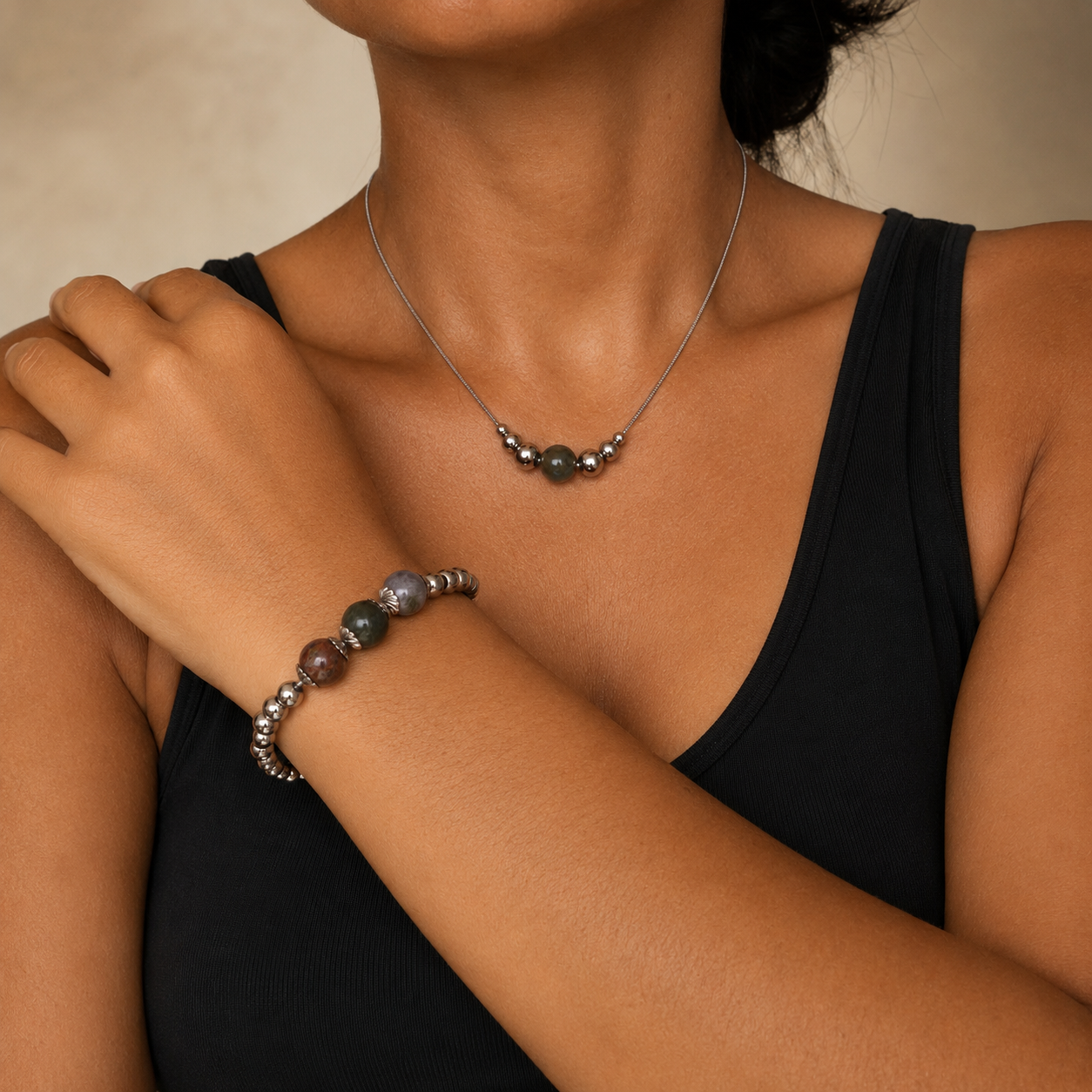 Collana Luce e Bracciale Triade