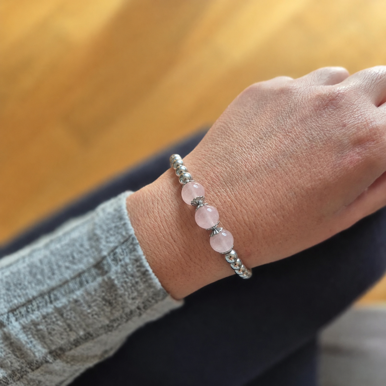 Bracciale TRIADE - Quarzo rosa