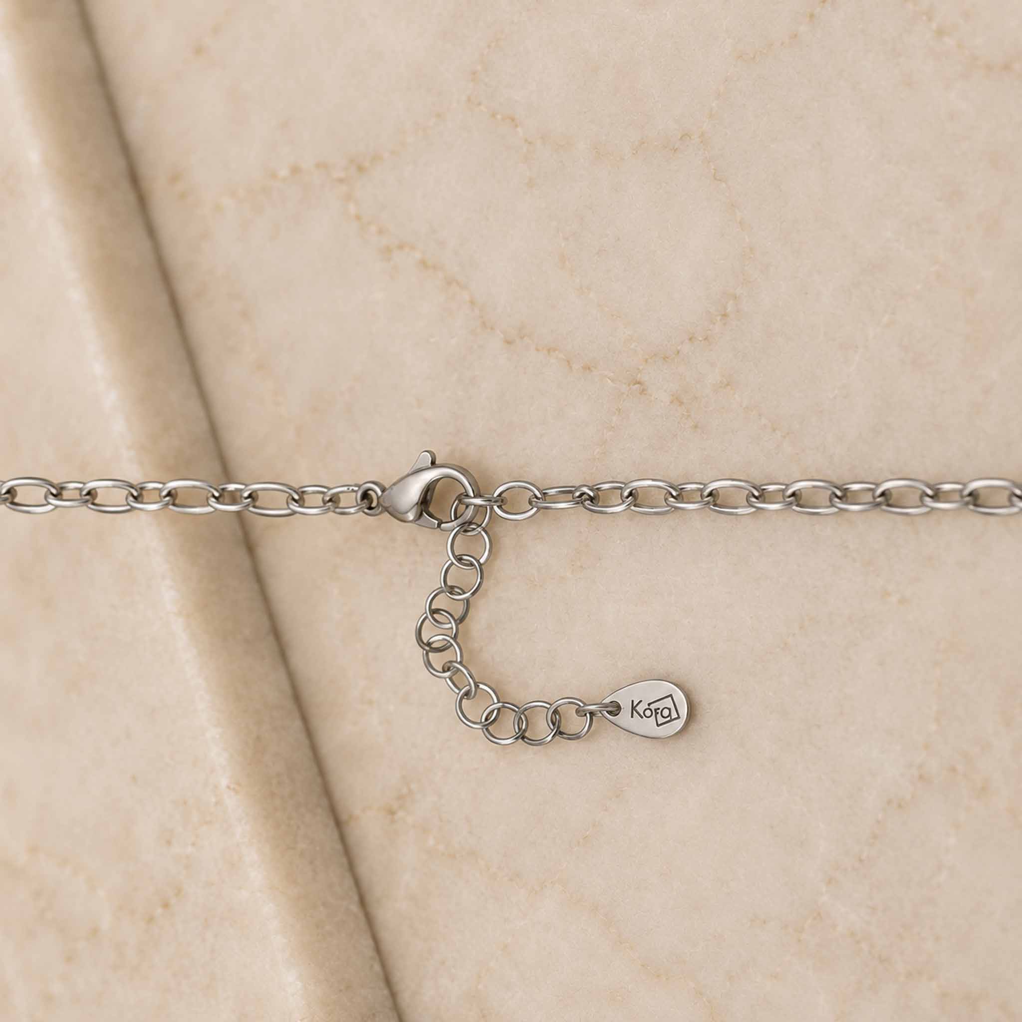 Collana lunga Stella Polare con pietra naturale